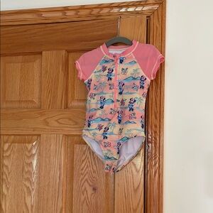 Disney Pink and Blue Rashguard Swimwear